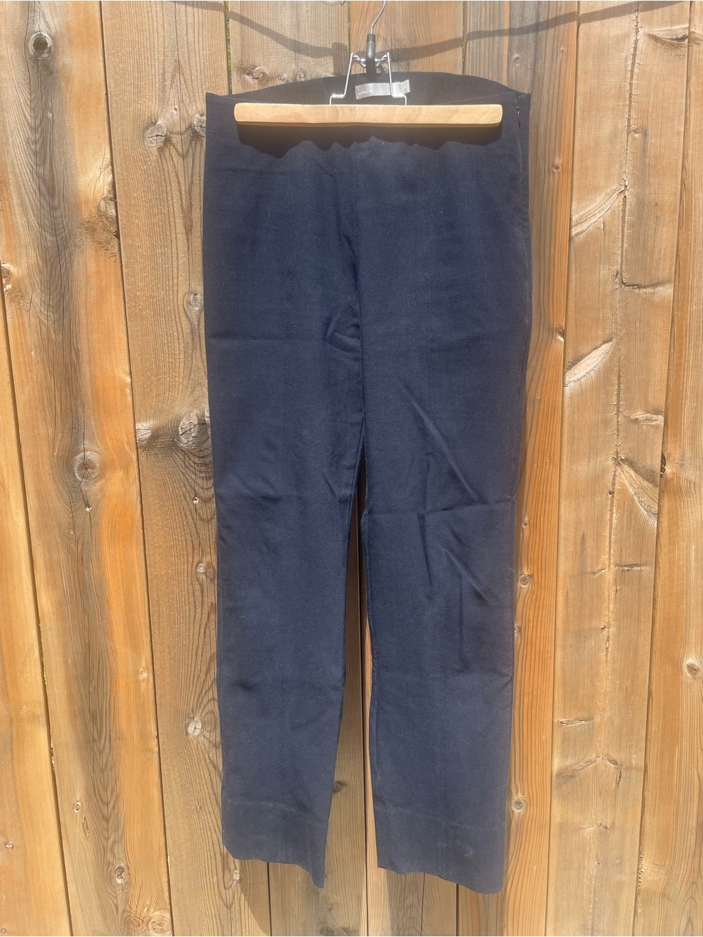 Vince Navy Ankle Cropped Pants - Picture 3 of 6